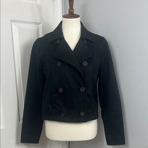 Gap Black Cropped Trench